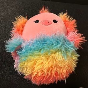 Squishmallow Kellytoy Rainbow 8” Ostrich